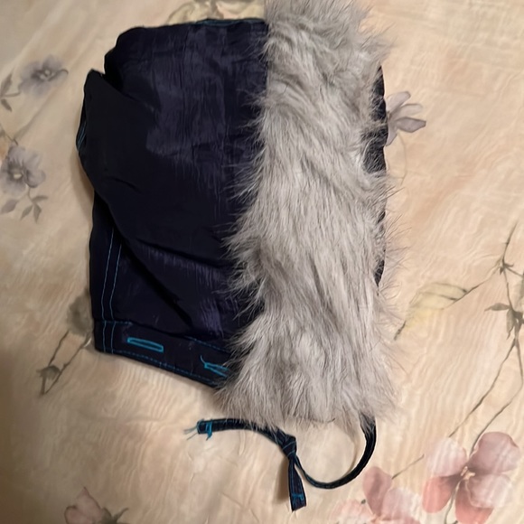 KIDS & MORE. Jacket with Detachable Faux Fur Trimmed Hood - Picture 5 of 7